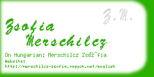 zsofia merschilcz business card